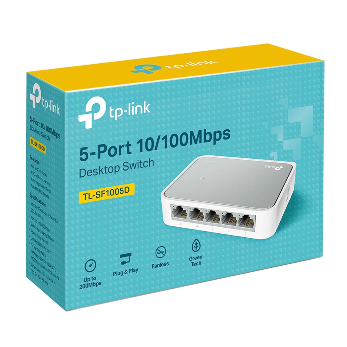 Switch TP-Link TL-SF1005D 5 Portas 10/1000 Branco-3
