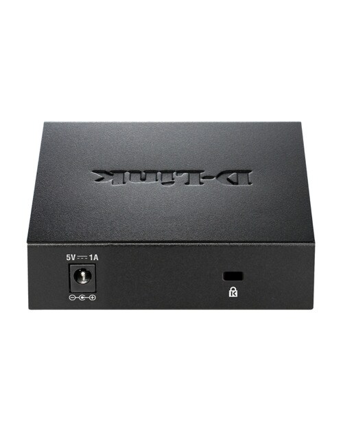 Switch metálico D-Link DGS-105, 5 puertos Gigabit Negro-1