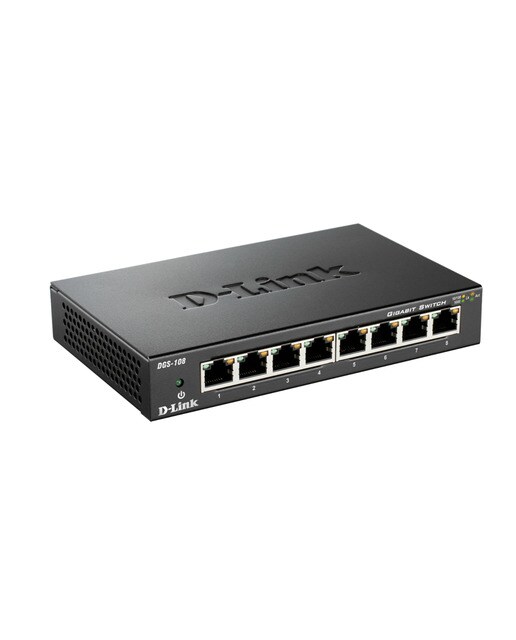 Imagen 0 de Switch metálico D-Link DGS-108, 8 puertos Gigabit