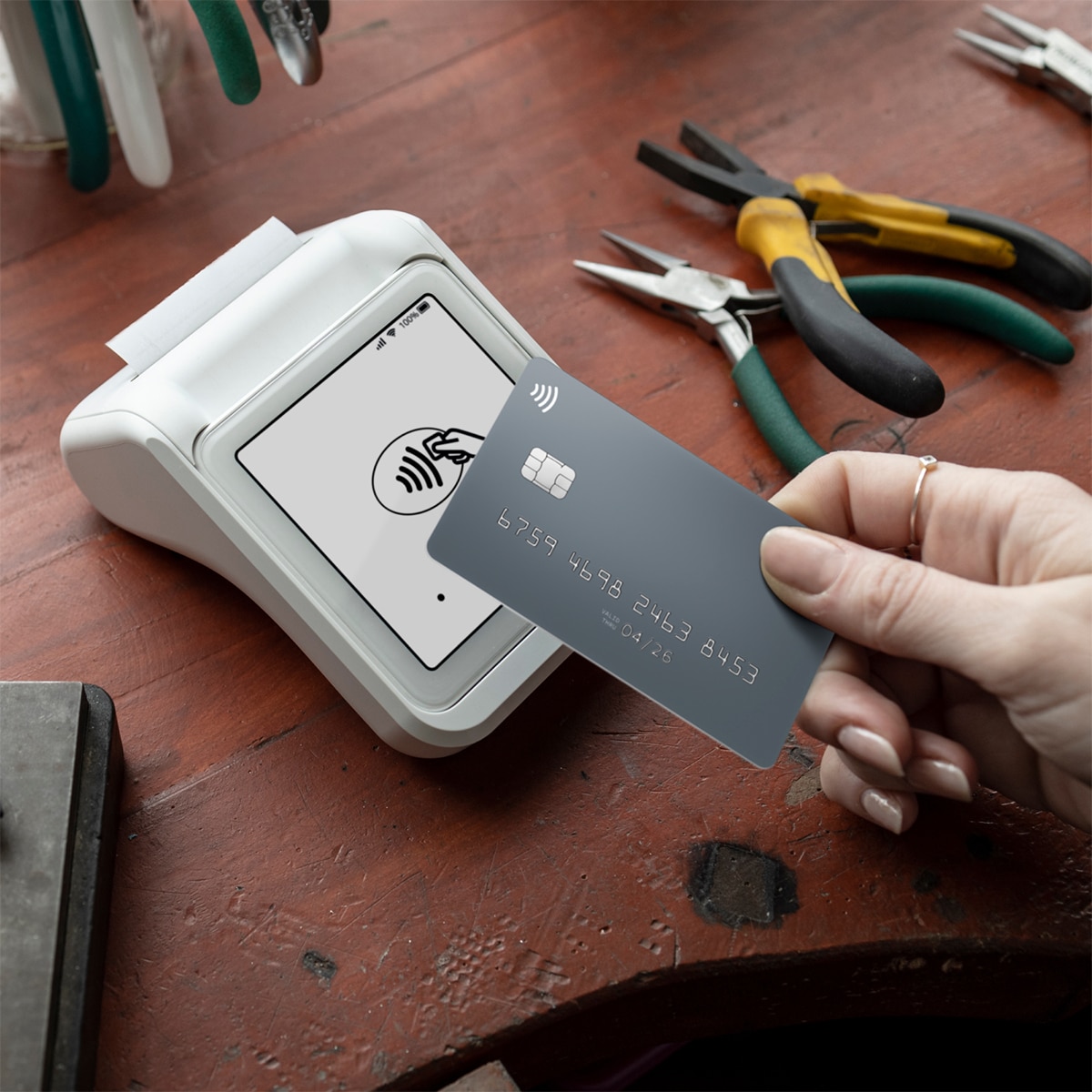 Datáfono Sumup Solo + Impresora, con tarjeta 4G y Wi-Fi Blanco-7