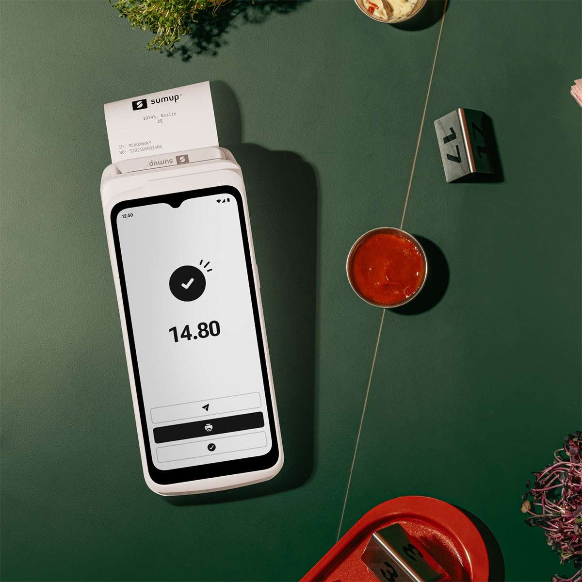 Datáfono Sumup TPV + Impresora con tarjeta 4G y Wi-Fi Blanco-7