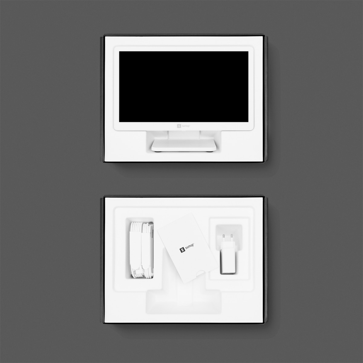 TPV Sumup Lite + Datáfono Solo 4G Wi-Fi + Estación de carga Blanco-5