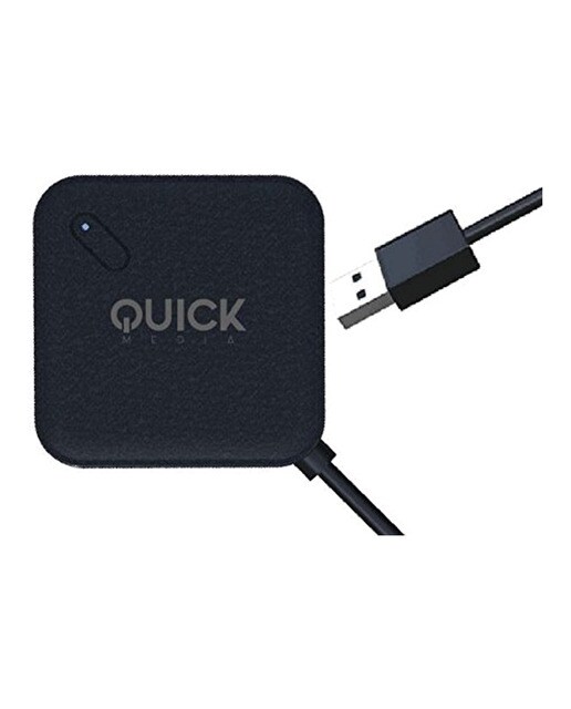 Hub Quickmedia QMH304PB 4 Puertos USB 3.0 Negro-1