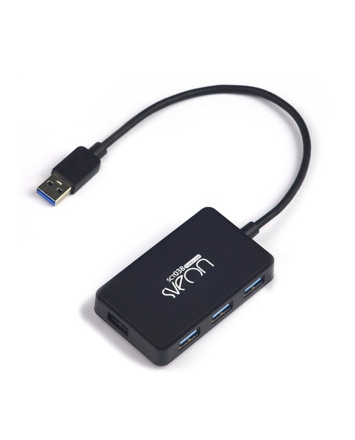 Hub Sveon SCT038 4 puertos USB 3.0 Negro-1