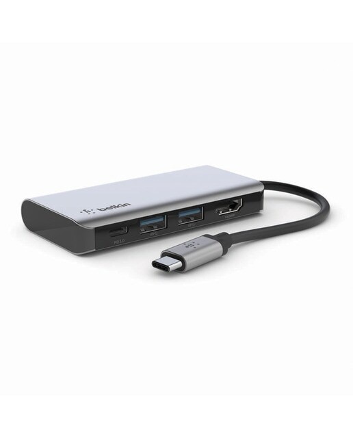 Hub multipuerto Belkin USB-C 4 en 1 Gris-1