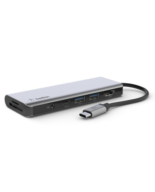Hub Belkin USB-C multipuerto 7 en 1 - Gris espacial Gris espacial-3