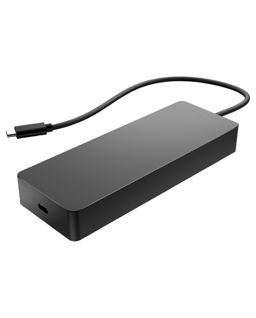 Concentrador multipuerto HP con USB-C universal - Negro Negro-2