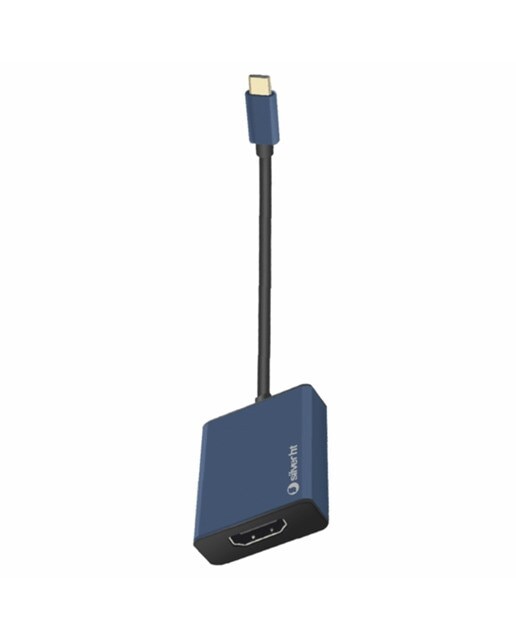 Adaptador SilverHT Logan Tipo C a HDMI 4K Azul-1