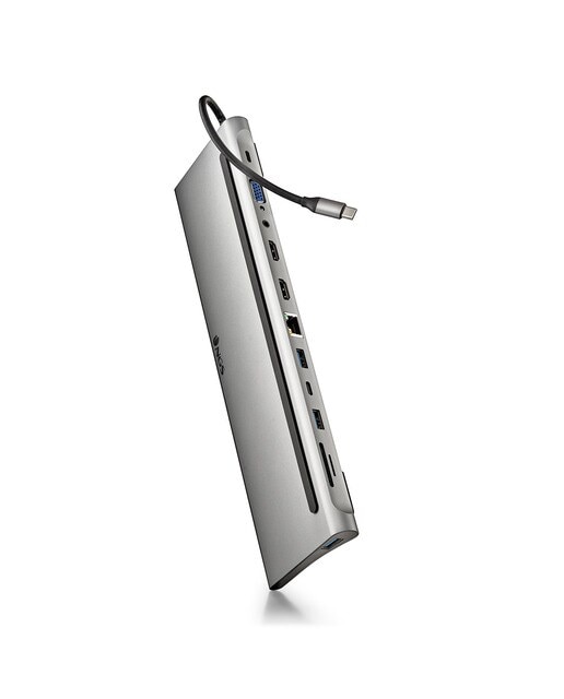 Hub Multipuerto NGS Wonder Dock USB-C 12 en 1 Plata-2