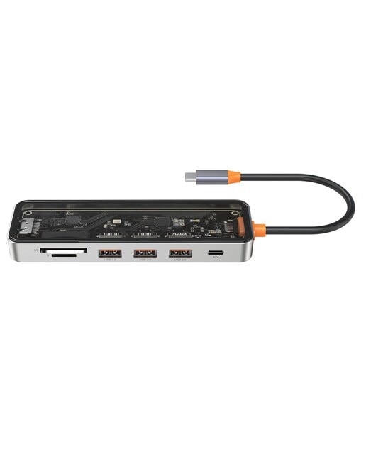 Hub Inves H-460-02, 7 en 1, USB-C Aluminio-4