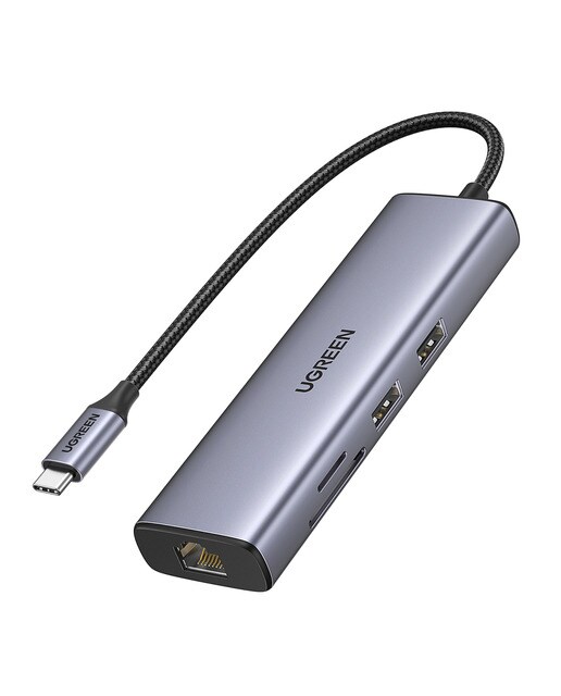 Imagen 0 de Hub USB-C UGREEN 7 en 1, 100W, HDMI hasta 4K@30Hz
