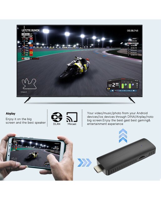 Stick Android bSL Meta C2 2GB + 16 GB, 4K, Wi-Fi y Bluetooth Negro-5