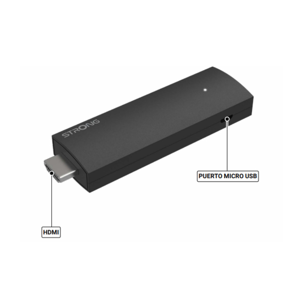 Stick Strong LEAP-UNA Android TV, 2K Negro-2