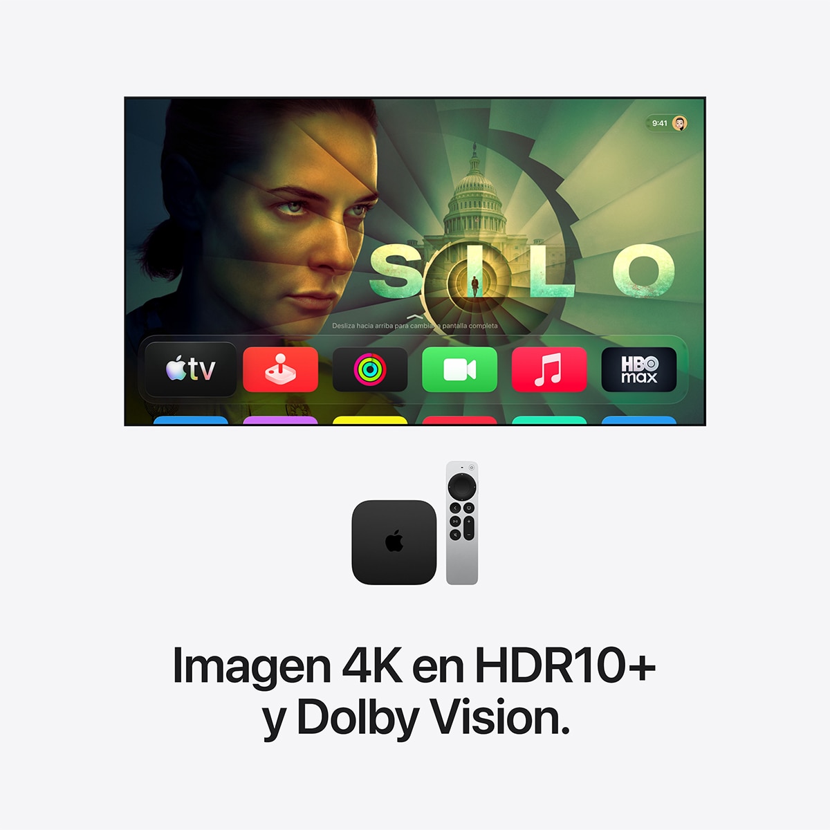 Apple TV 4K (4ª gen.), chip A19, 128GB, 2026 - Negro Negro-3