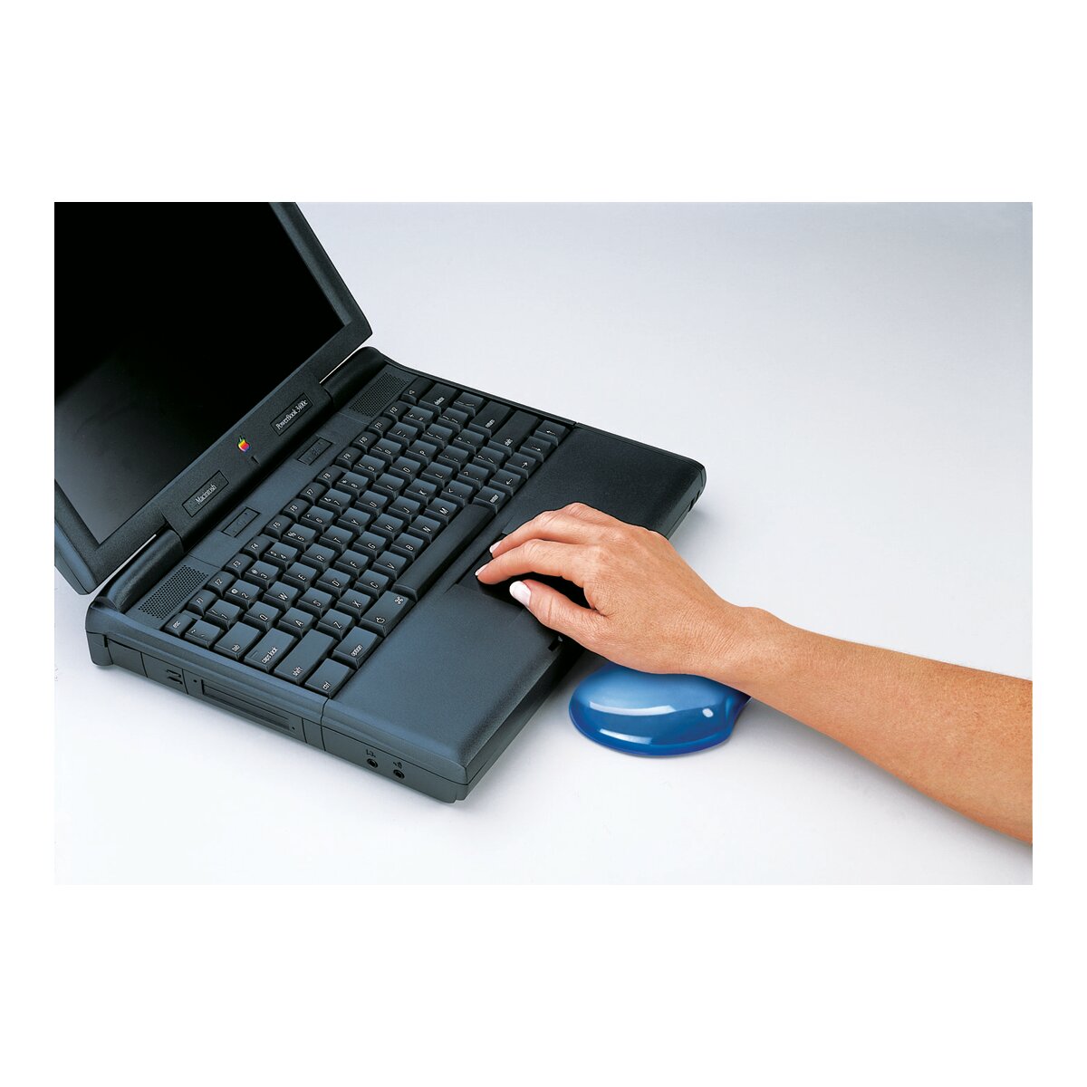 Reposamuñecas de gel flexible Fellowes Crystal azul Azul-2