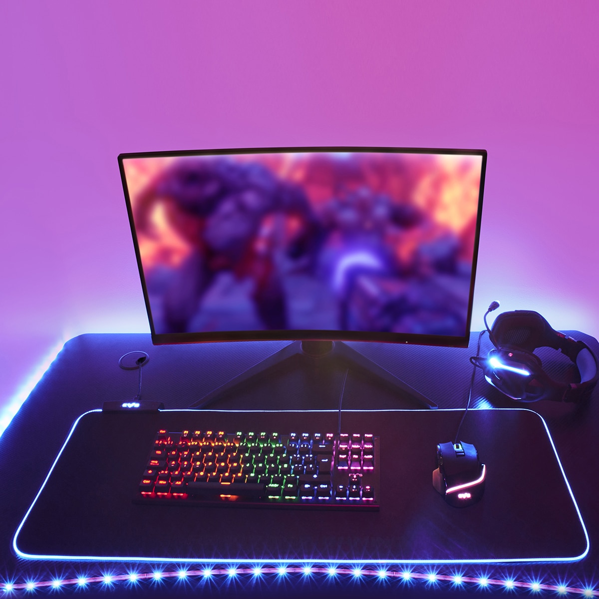 Alfombrilla para ratón Gaming Energy Sistem P5 RGB Negro-2