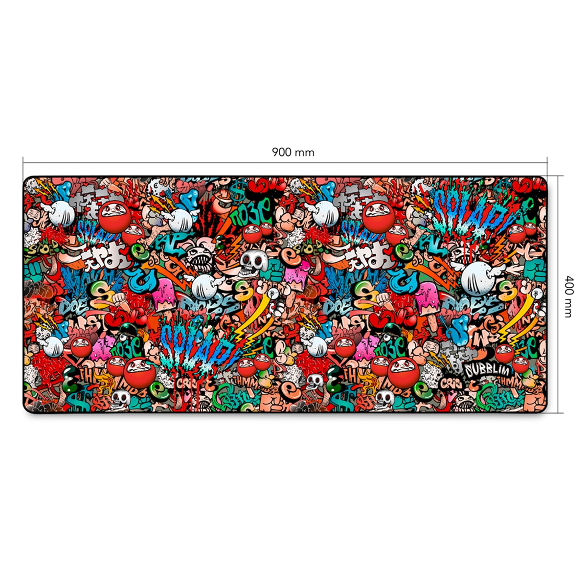 Alfombrilla para ratón Subblim Graffiti Mouse Pad XL Multicolor-2