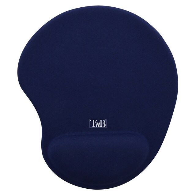 Alfombrilla para ratón T'nB ergonómica con reposamuñecas azul