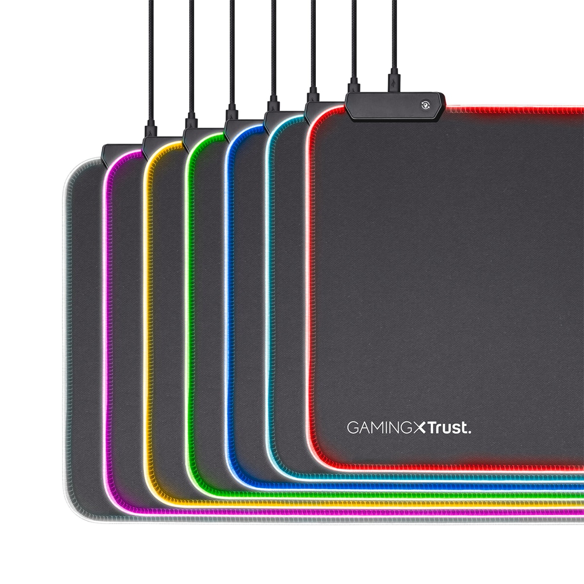 Alfombrilla Gaming para ratón Trust GXT 764 Glide-Flex RGB XXL Negro-3