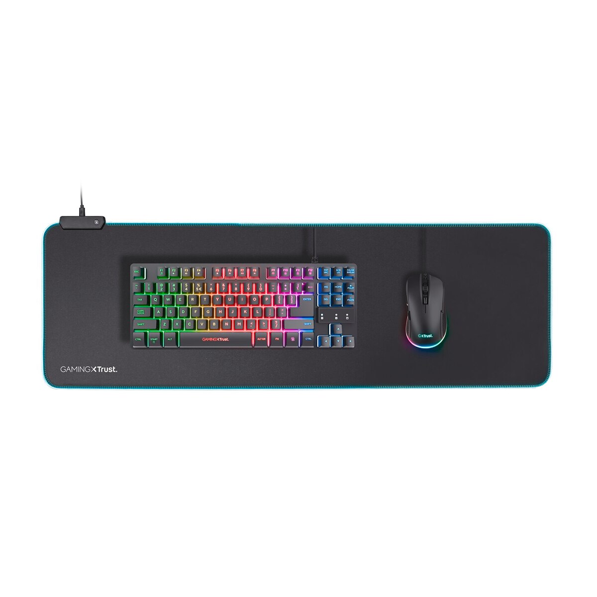 Alfombrilla Gaming para ratón Trust GXT 764 Glide-Flex RGB XXL Negro-4
