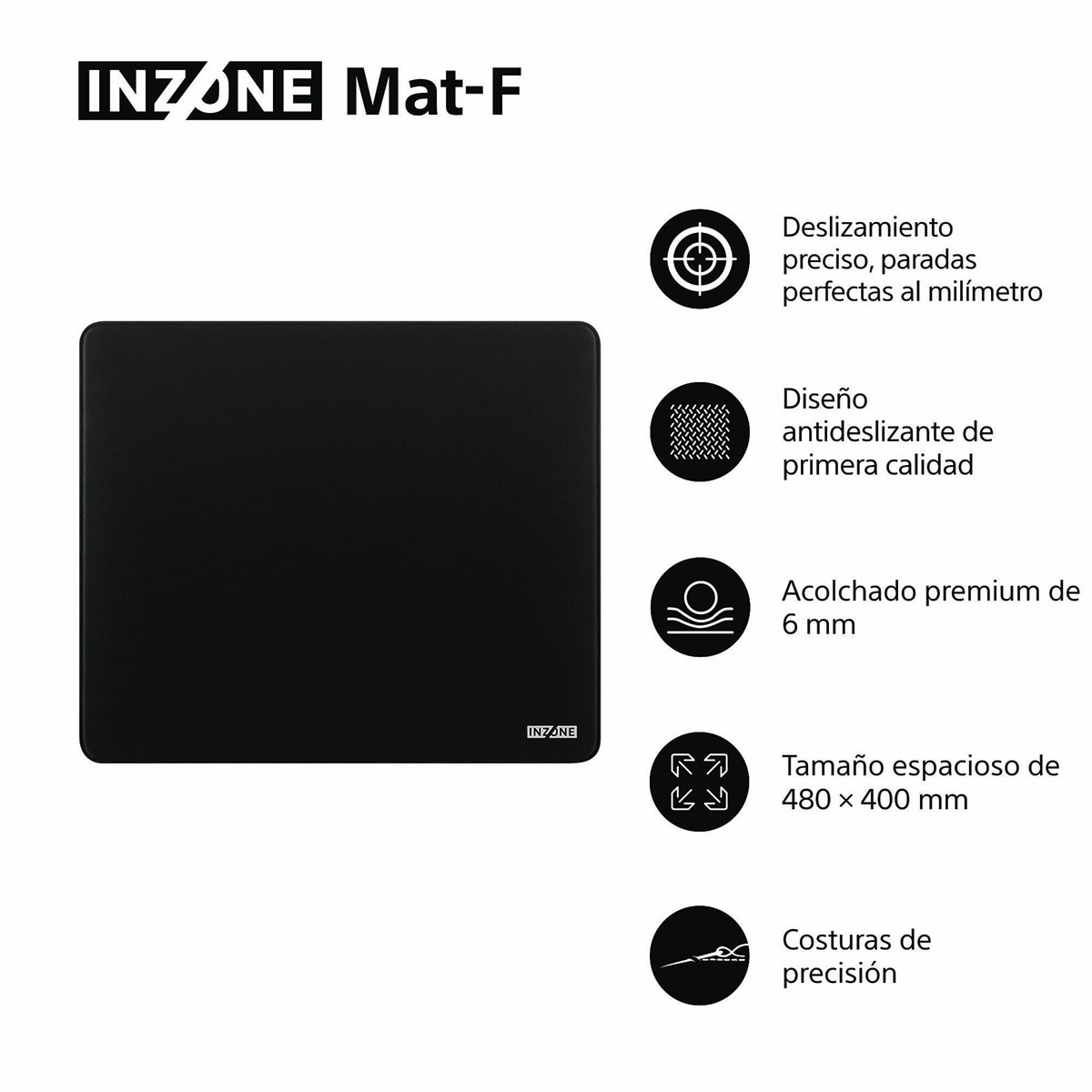 Alfombrilla para ratón Sony INZONE Mat-F Negro-2
