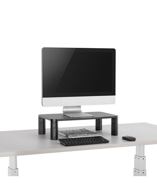 Soporte elevador para monitor T'nB MSTAND con altura ajustable Negro-6