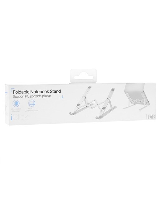 Soporte plegable de aluminio para portátiles hasta 17" T'nB iClick 6