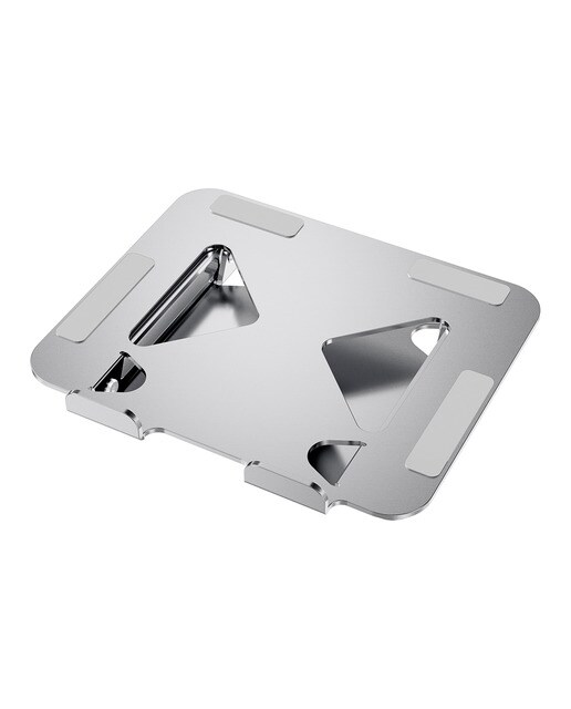 Soporte plegable de aluminio para portátiles hasta 17" T'nB iClick - Plata Plata-3