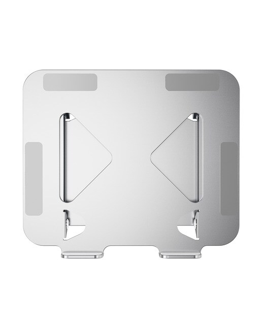 Soporte plegable de aluminio para portátiles hasta 17" T'nB iClick - Plata Plata-4