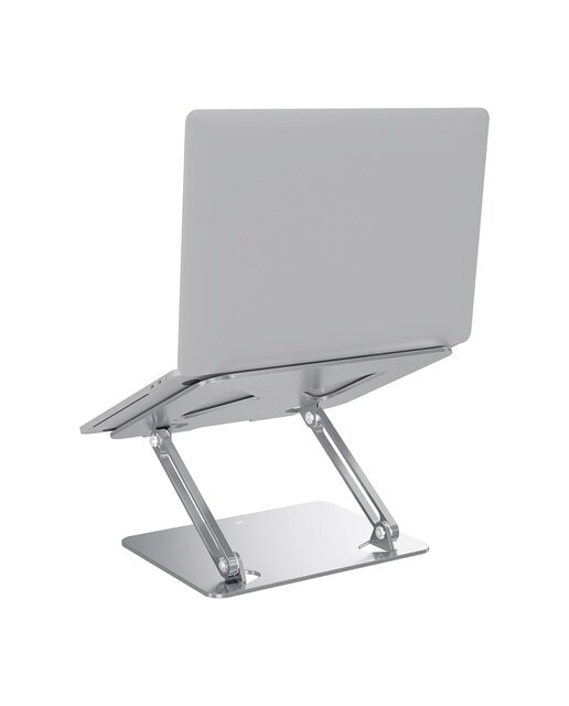 Soporte plegable de aluminio para portátiles hasta 17" T'nB iClick - Plata Plata-5