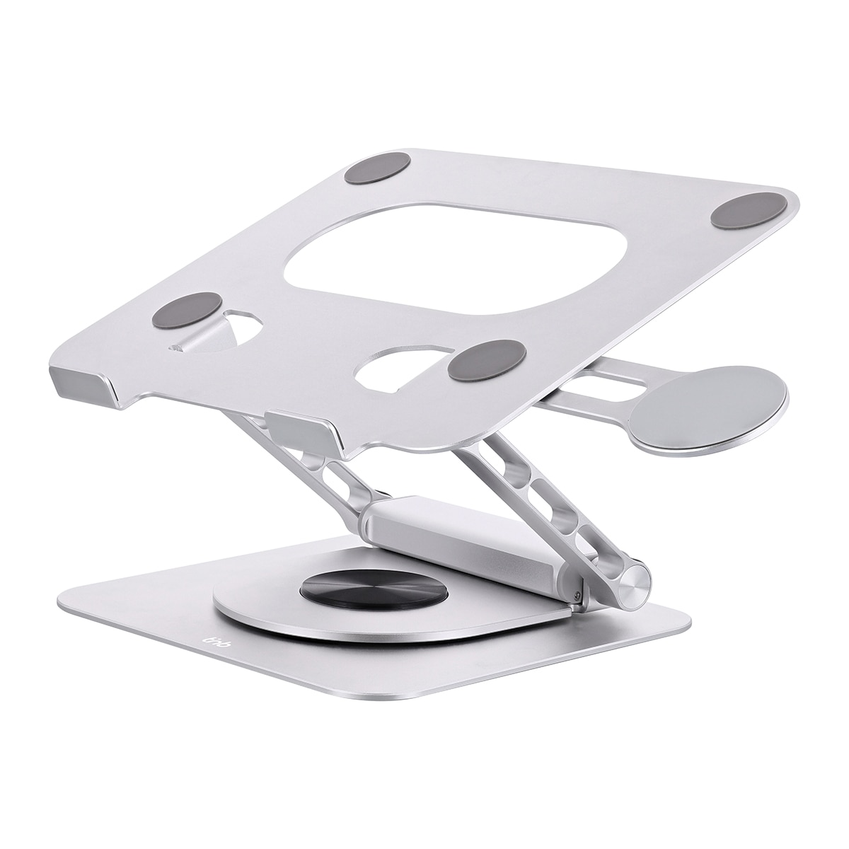 Soporte para portátil T'nB iClick ajustable en 360° con concentrador 6 en 1 desmontable Aluminio-2