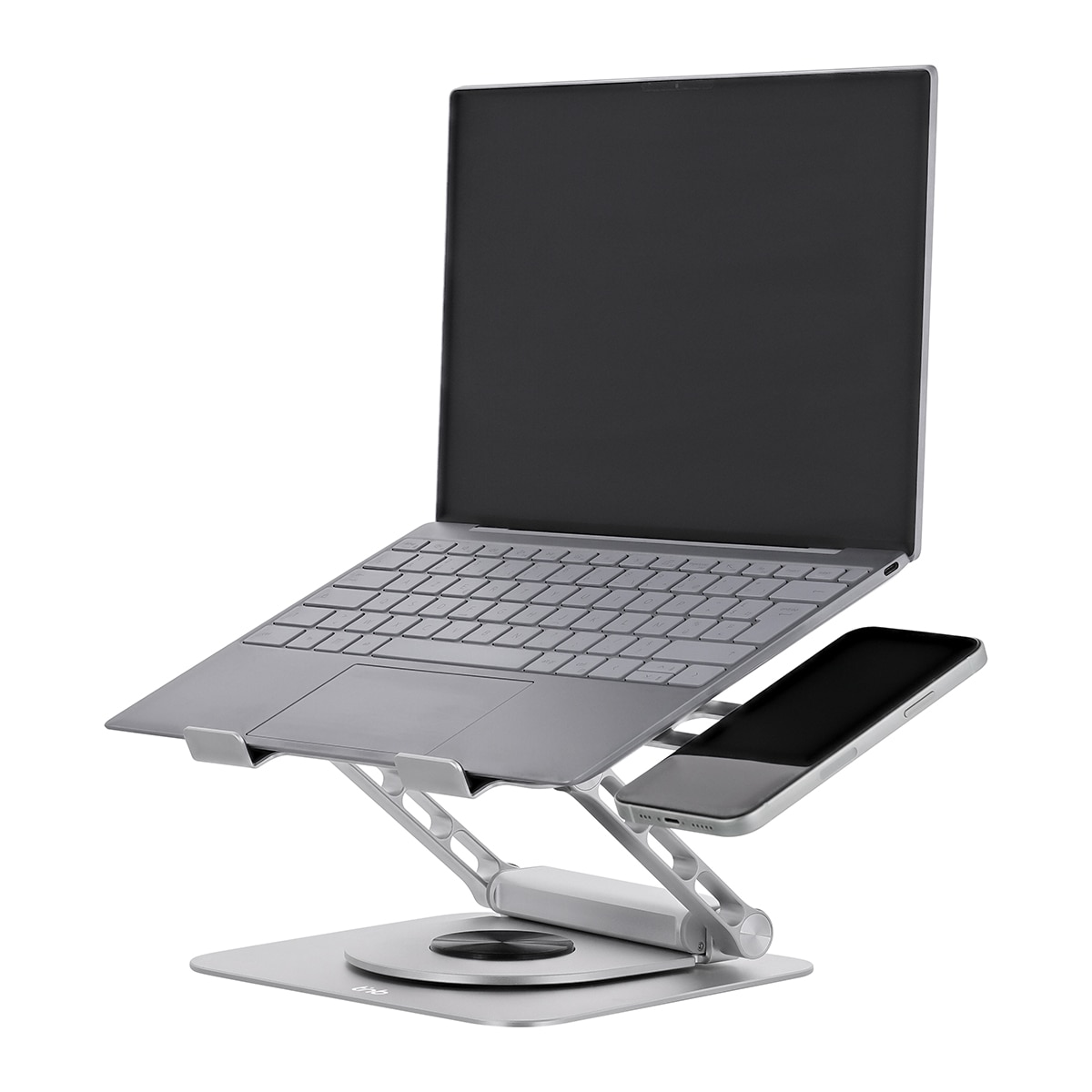 Soporte para portátil T'nB iClick ajustable en 360° con concentrador 6 en 1 desmontable Aluminio-4
