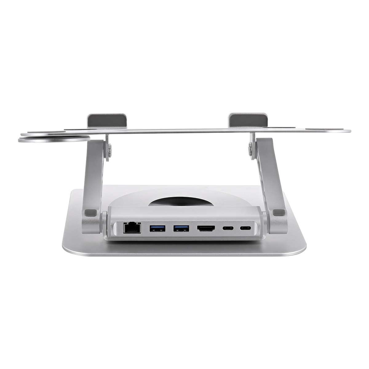 Soporte para portátil T'nB iClick ajustable en 360° con concentrador 6 en 1 desmontable Aluminio-5