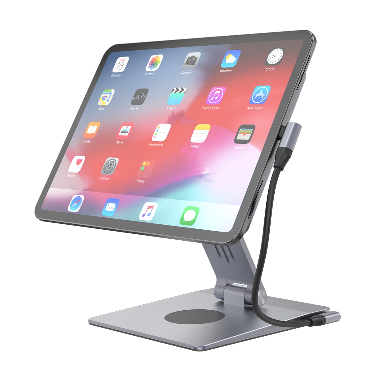 Soporte Friendly License con cargador magnético para iPad Pro 11" / iPad Air 11" Negro-3