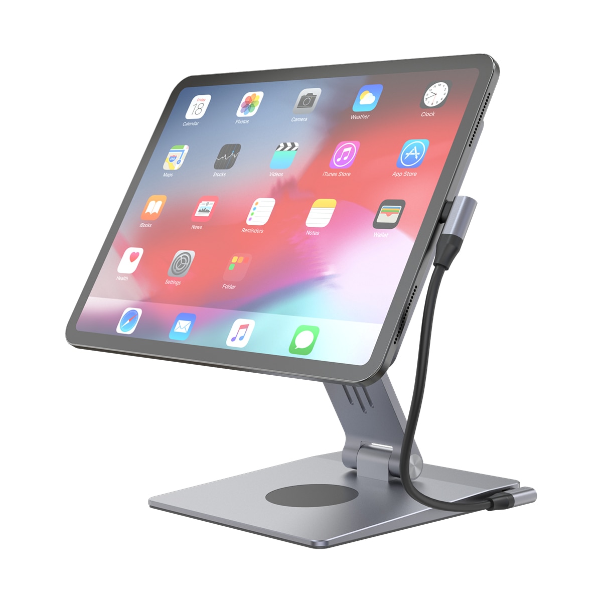 Soporte Friendly License con cargador magnético para iPad Pro 12,9" Negro-3