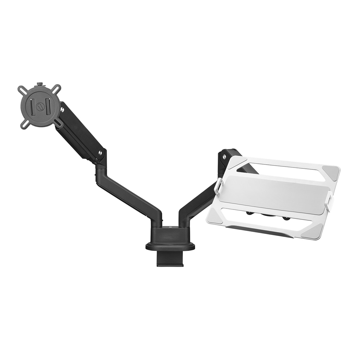 Soporte universal para ordenador portátil con tope y pinzas ajustables One For All DM 0030 Plata-3