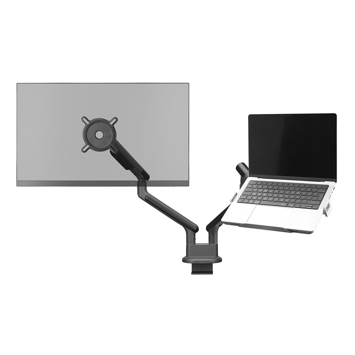 Soporte universal para ordenador portátil con tope y pinzas ajustables One For All DM 0030 Plata-5