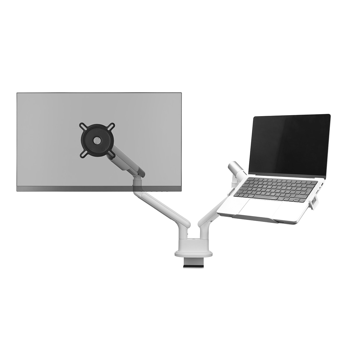 Soporte universal para ordenador portátil con tope y pinzas ajustables One For All DM 0030 Plata-8