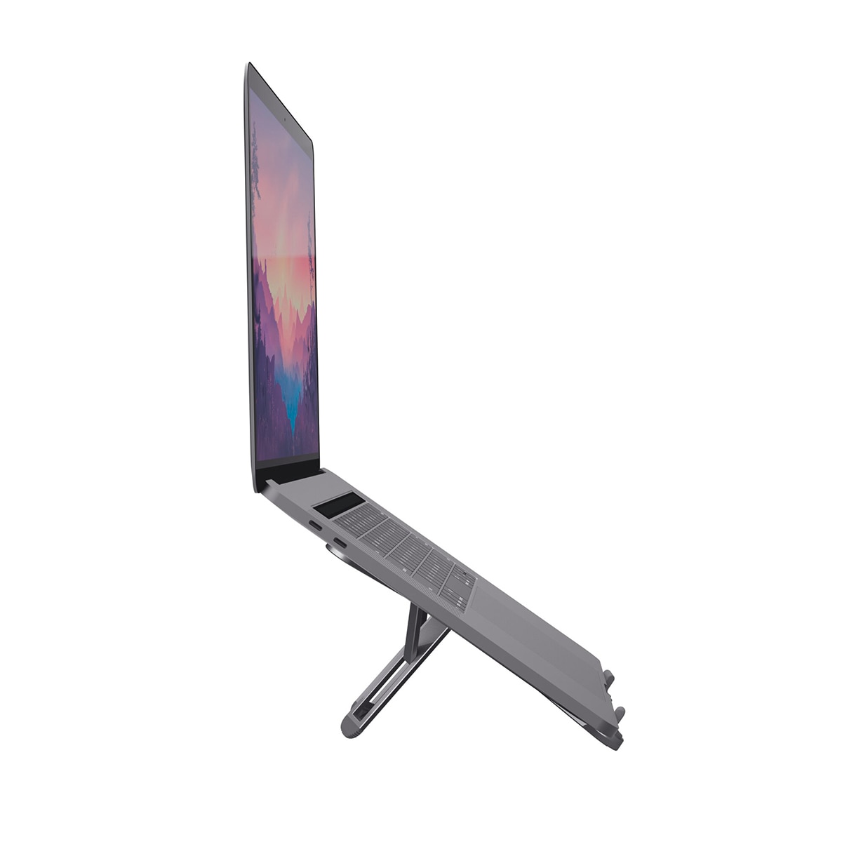 Soporte plegable de alumino para portátil Trust Macy Gris-5