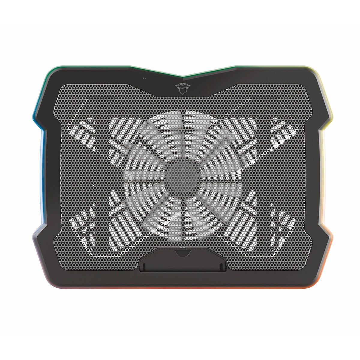 Base de refrigeración para portátiles con iluminación multicolor Trust Aura Negro-2