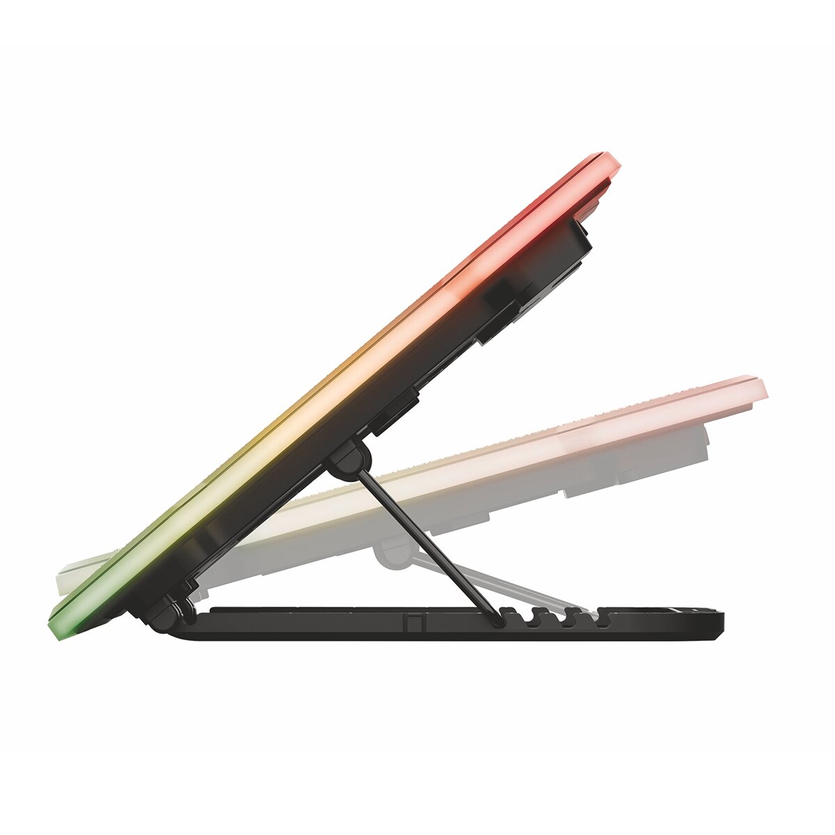 Base de refrigeración para portátiles con iluminación multicolor Trust Aura Negro-4