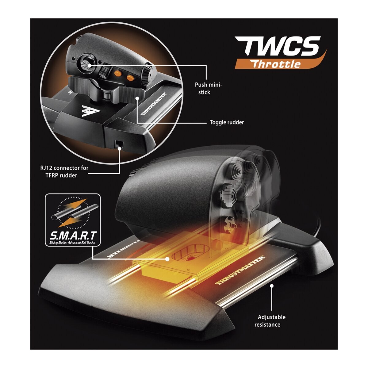 Joystick Thrustmaster T.16000M FCS Hotas para PC 4