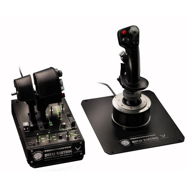Pack Joystick Thrustmaster Hotas Warthog + Sistema de potencia Pull and Push con Afterburner desmontable - Negro Negro-2