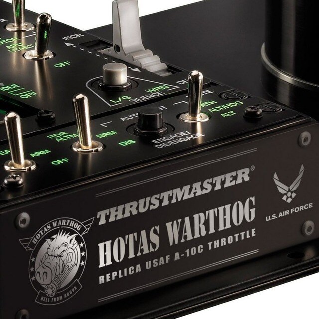 Pack Joystick Thrustmaster Hotas Warthog + Sistema de potencia Pull and Push con Afterburner desmontable - Negro Negro-4