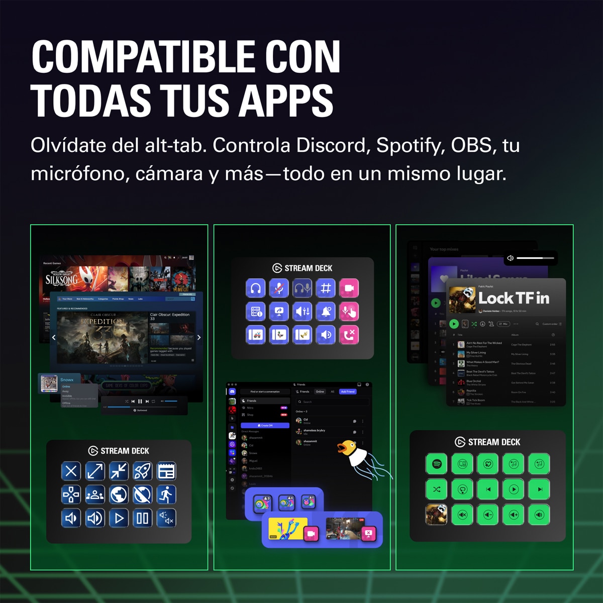 Panel de control para streaming Elgato Stream Deck Mk.2, 15 teclas Negro-4