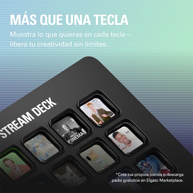 Panel de control para streaming Elgato Stream Deck Mk.2, 15 teclas Negro-7