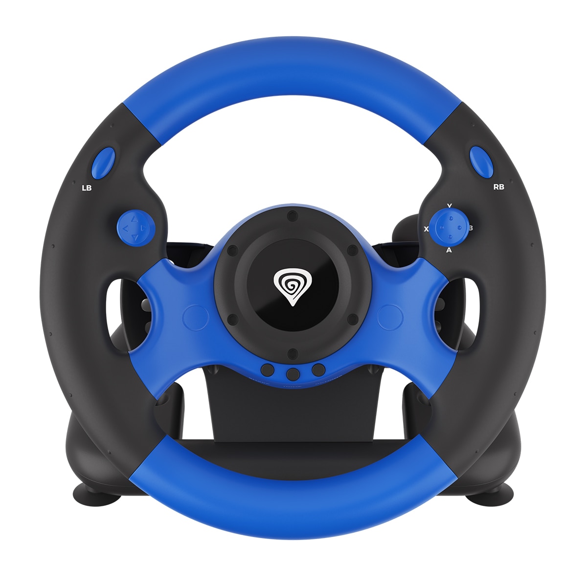 Volante Gaming Genesis Seaborg 350 con pedales - Multiplataforma Negro / Azul-2