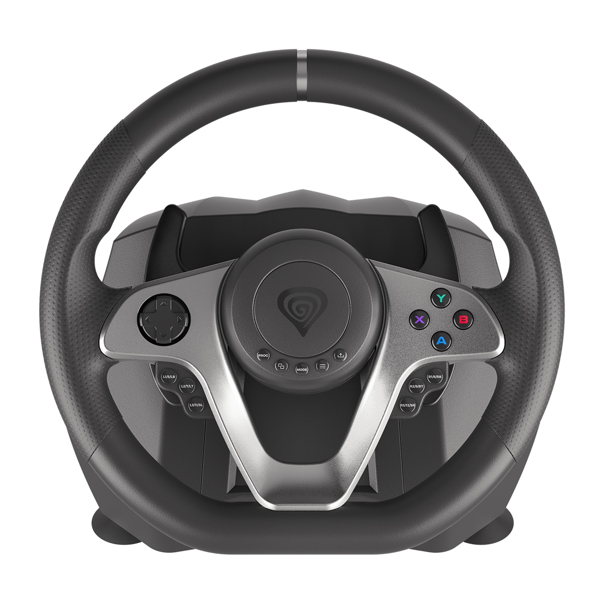 Volante Gaming Genesis Seaborg 400 con pedales - Multiplataforma Negro / Plata-2