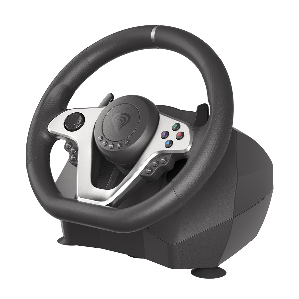 Volante Gaming Genesis Seaborg 400 con pedales - Multiplataforma Negro / Plata-3