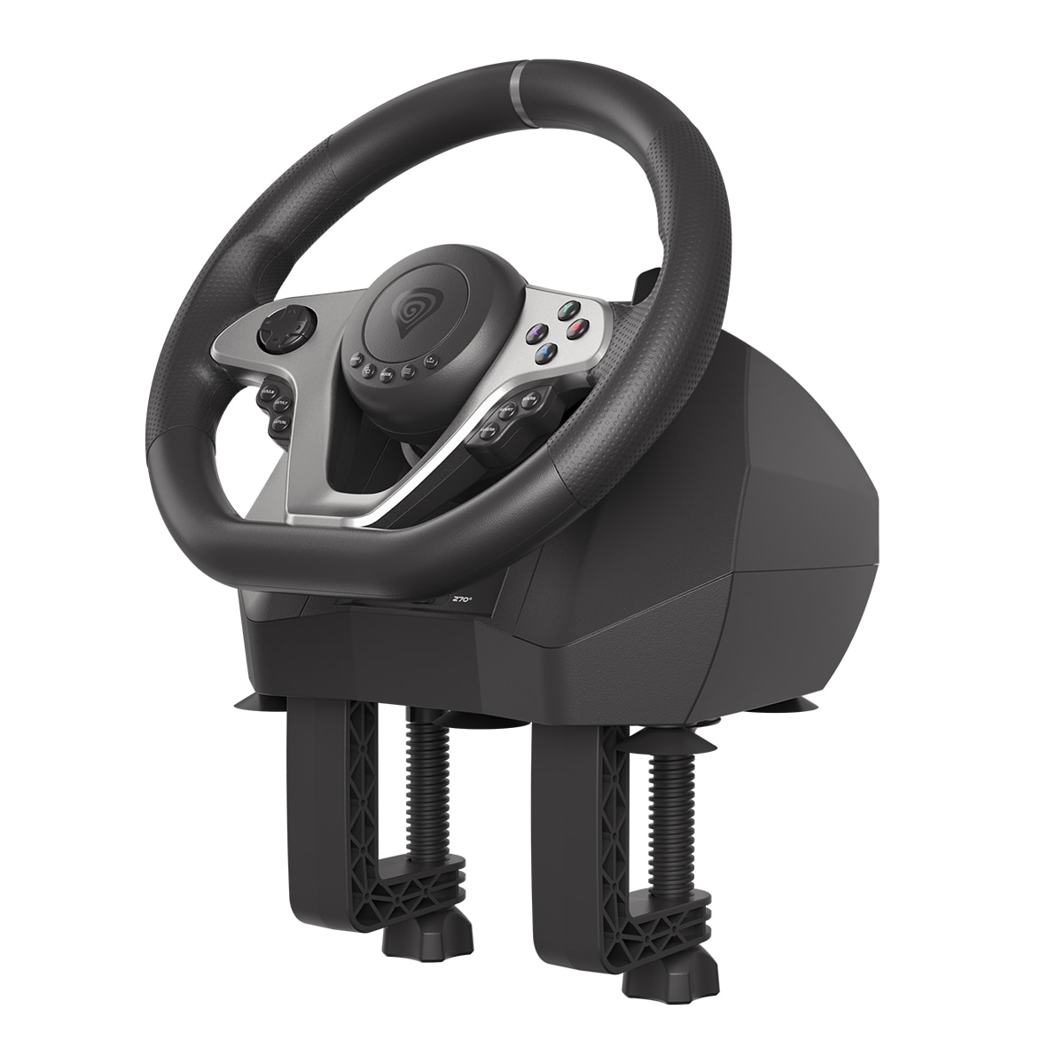 Volante Gaming Genesis Seaborg 400 con pedales - Multiplataforma Negro / Plata-6